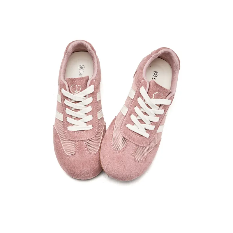 La Chapelle Anti Slip Wear Resistant Low Top Casual Shoes Women's Cherry Blossom Pink-2
