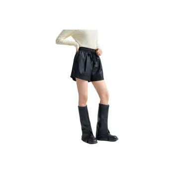FAWENXIANGZI Casual Shorts Women's Black