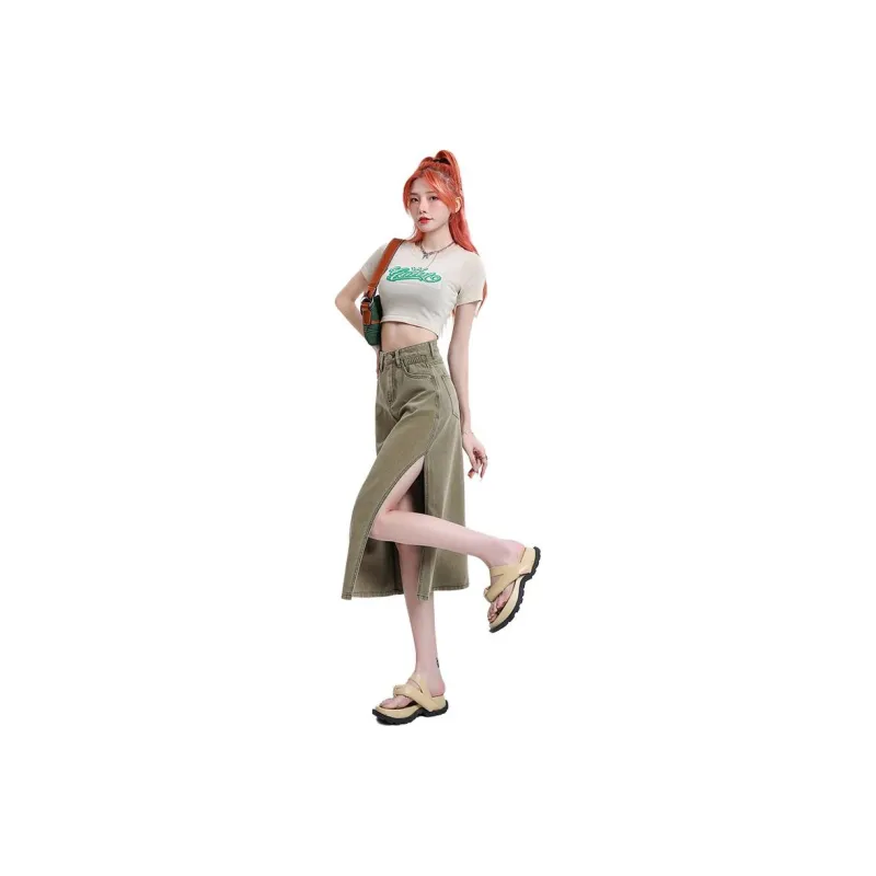 The New Age Family Denim Long Skirt Women's-12