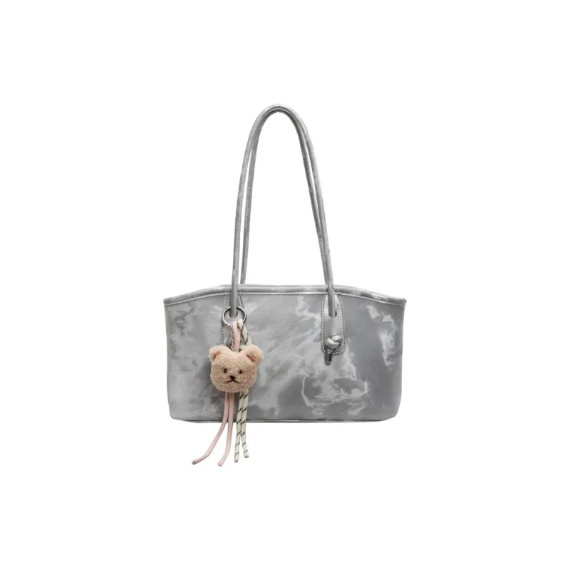 TOUTSEUL YOLO PU Shoulder Bag Women's Pink/Ecru/Silver/Black/Green-10