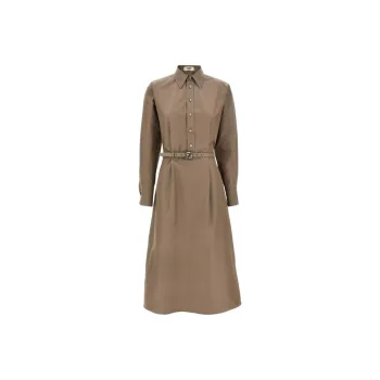FENDI Long Sleeved Dress Women's Gray