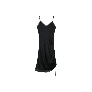 UOOYAA Slip Dress Women's Black