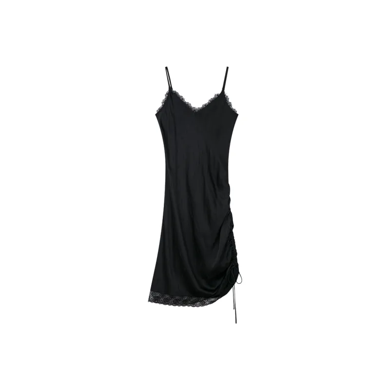 UOOYAA Slip Dress Women's Black-0