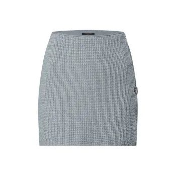 LOUIS VUITTON Ribbed Knit Mini Skirt