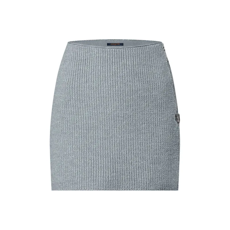 LOUIS VUITTON Ribbed Knit Mini Skirt-0