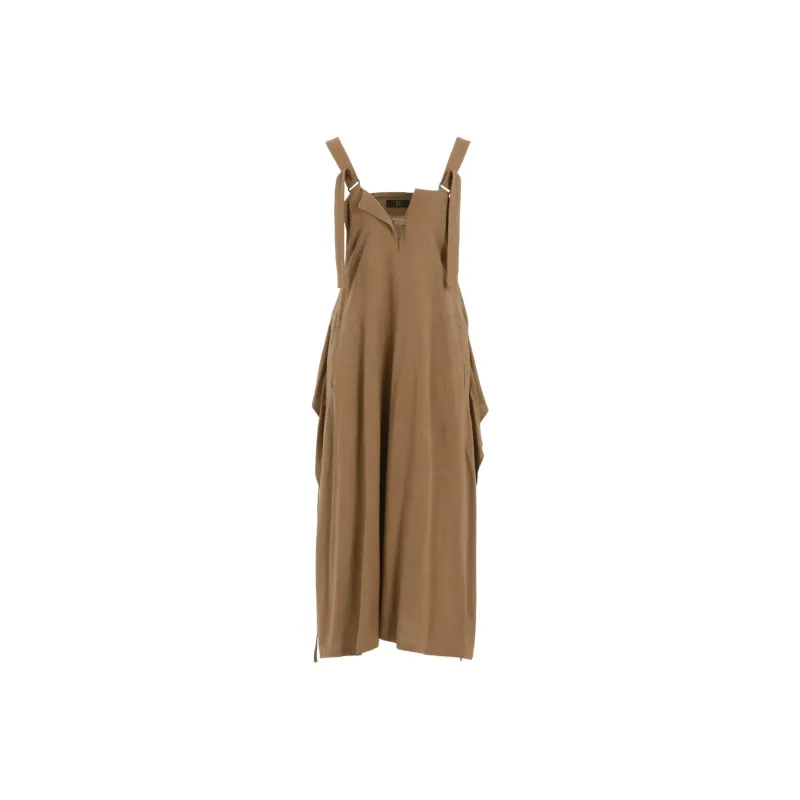 Yohji Yamamoto Y's FW24 Sleeveless Dress Women's Light Umber-0