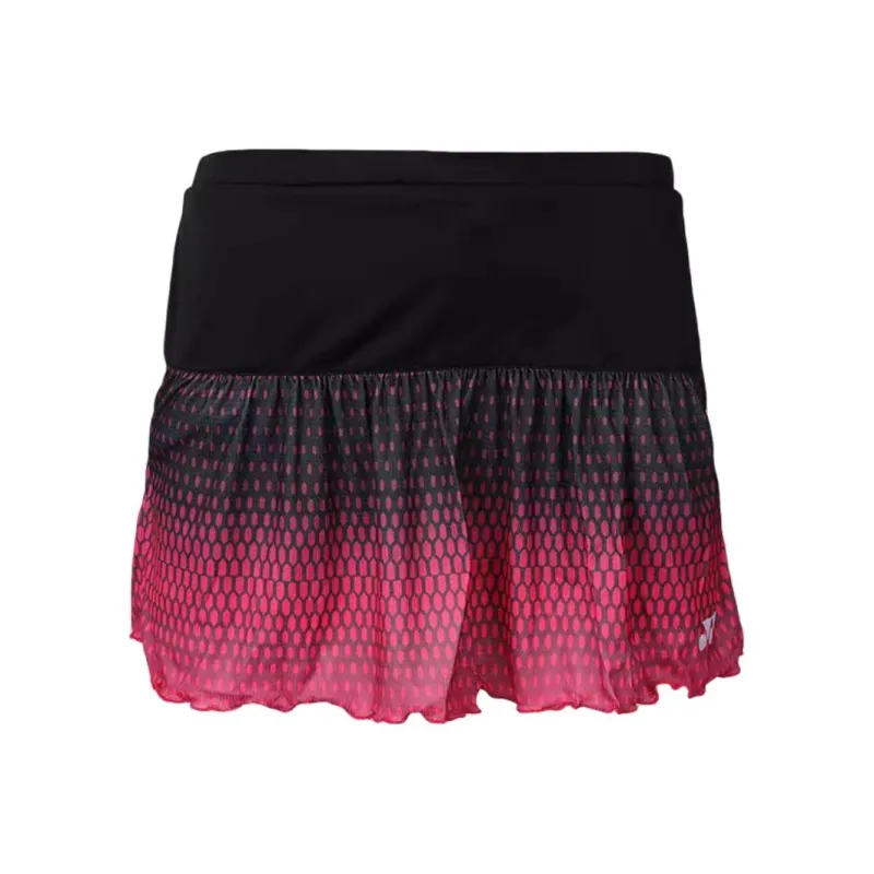 YONEX Casual Short Skirts Women's Black Red Gradient-0