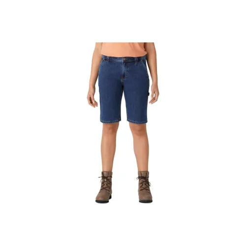 Dickies Relaxed Fit Carpenter Shorts 11' Denim Shorts Women's Dark Blue