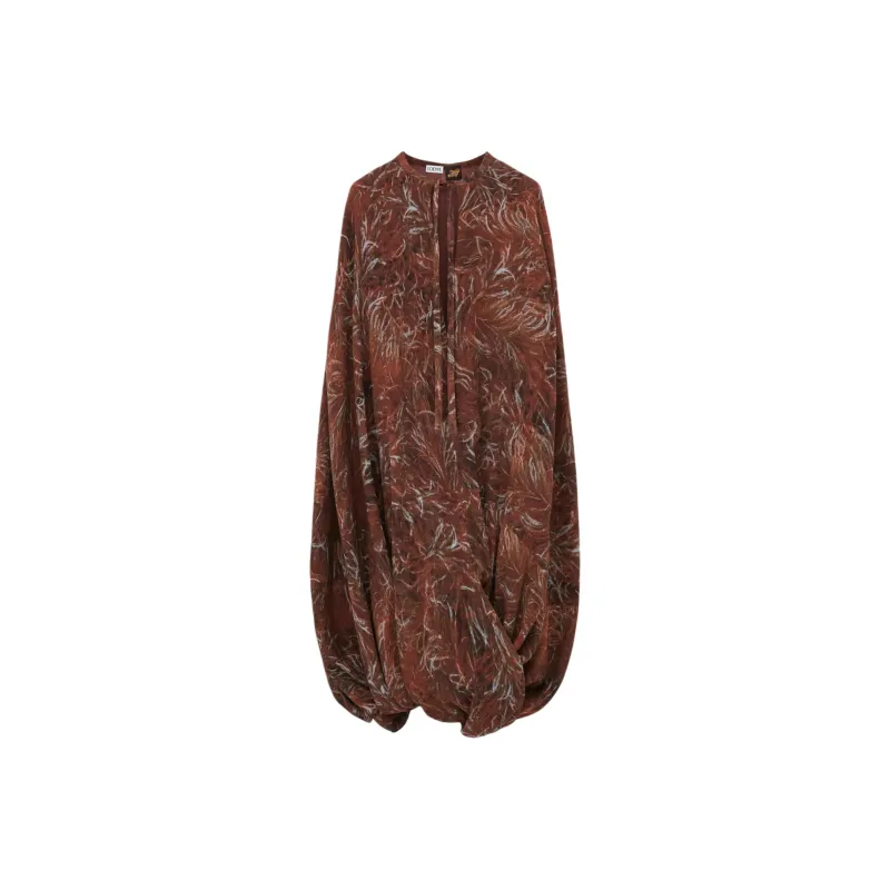 LOEWE Paula's Ibiza Sleeveless Dress Women's Brown-0