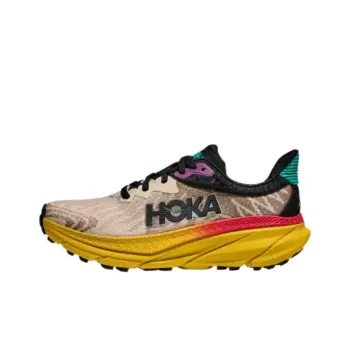 HOKA ONE ONE Challenger 7 Low Top Hiking Shoes Women's Yellow Brown
