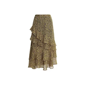 Little pull Casual Long Skirts Women's Multicolor