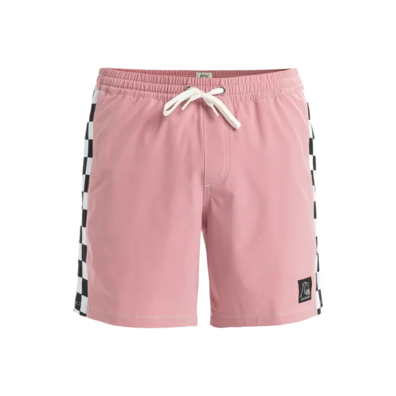 Quiksilver Original Arch Volley Beach Shorts Men's Pink-0