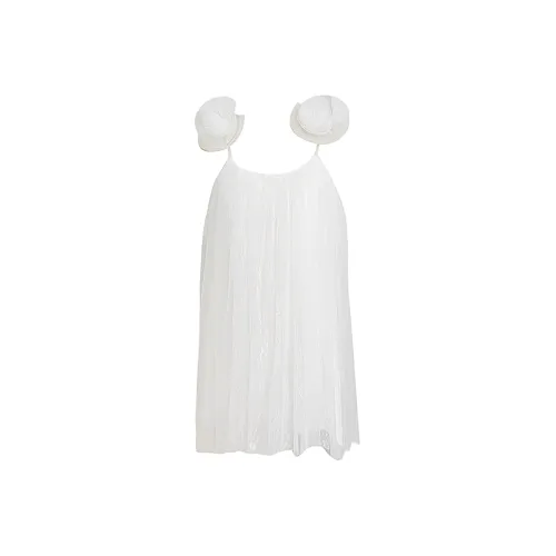 Udon House Slip Dress Women's White