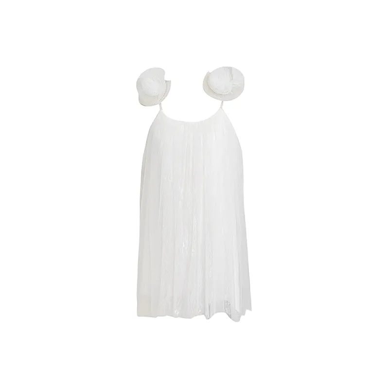 Udon House Slip Dress Women's White-0
