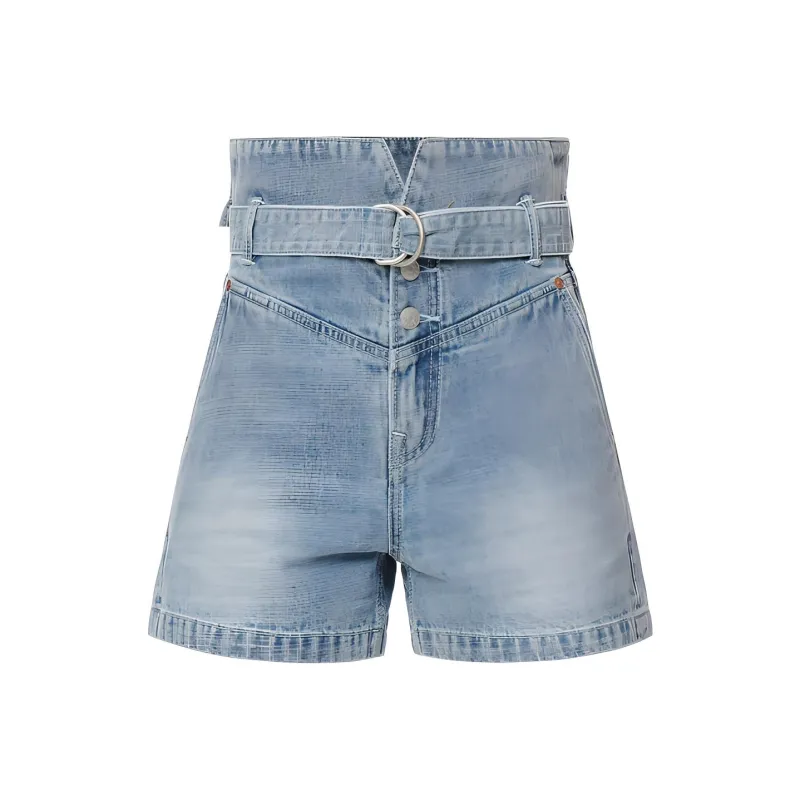 EVISU Denim Shorts Women's Denim Blue-0
