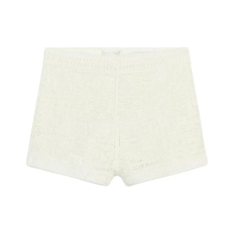 ZARA Casual Shorts Women's Frosted White-0