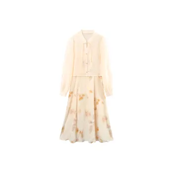 A Paradise For Awakening Skirt Set Women's Apricot