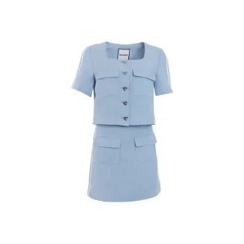 JESSYLINE Skirt Set Women's Gray Blue