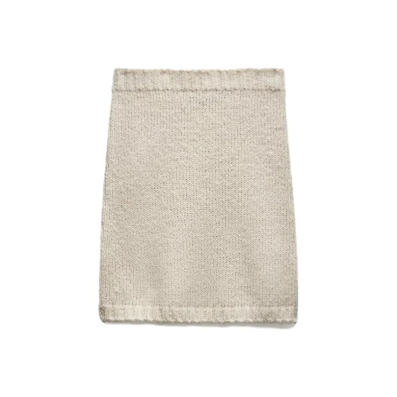 ZARA Casual Short Skirts Women's Medium Nude-0