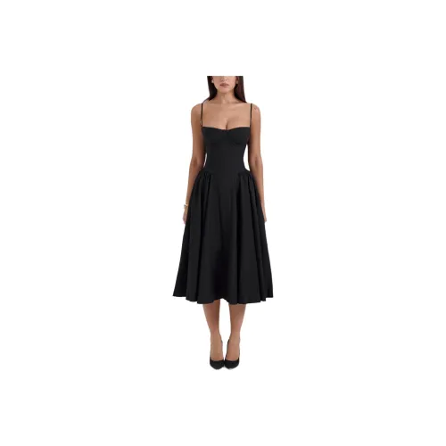 HOUSE OF CB Samaria Slip Dress Women's BLACK/Black