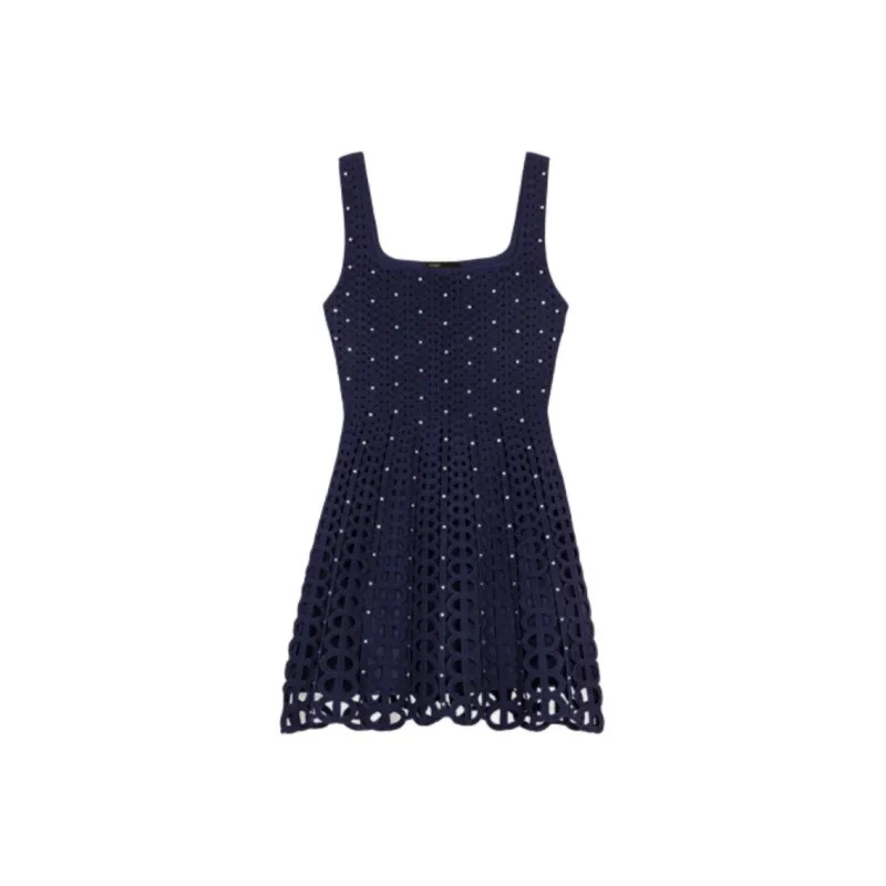 Maje Crochet Mini Dress-0