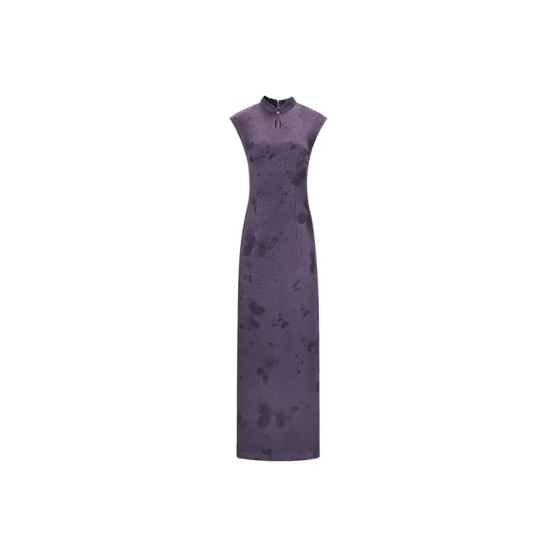 SKYA Sleeveless Dress Women's Purple-0