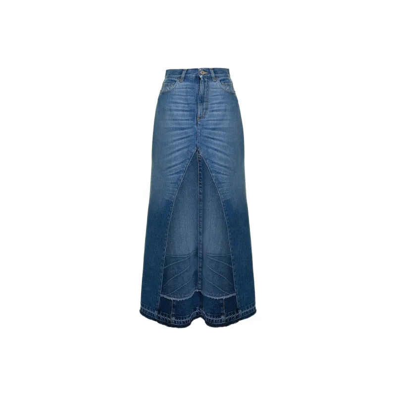 PHILOSOPHY DI LORENZO SERAFINI A-Line Denim Skirt-0
