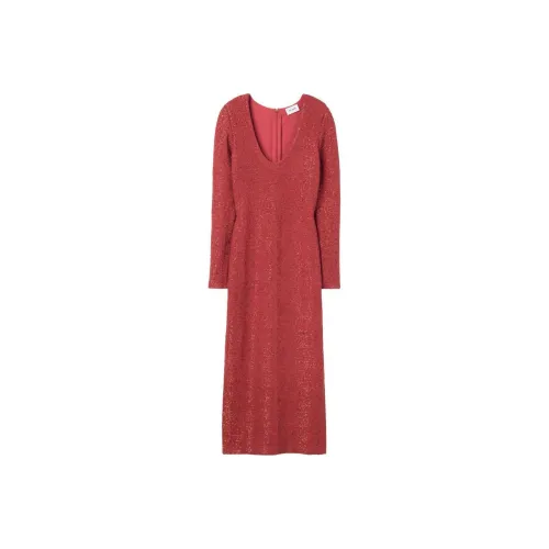 St. John Sequin-embellished V-neck Midi Dress