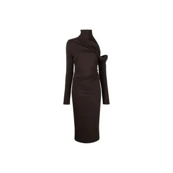 GAUGE81 Teresa Asymmetric Midi Dress
