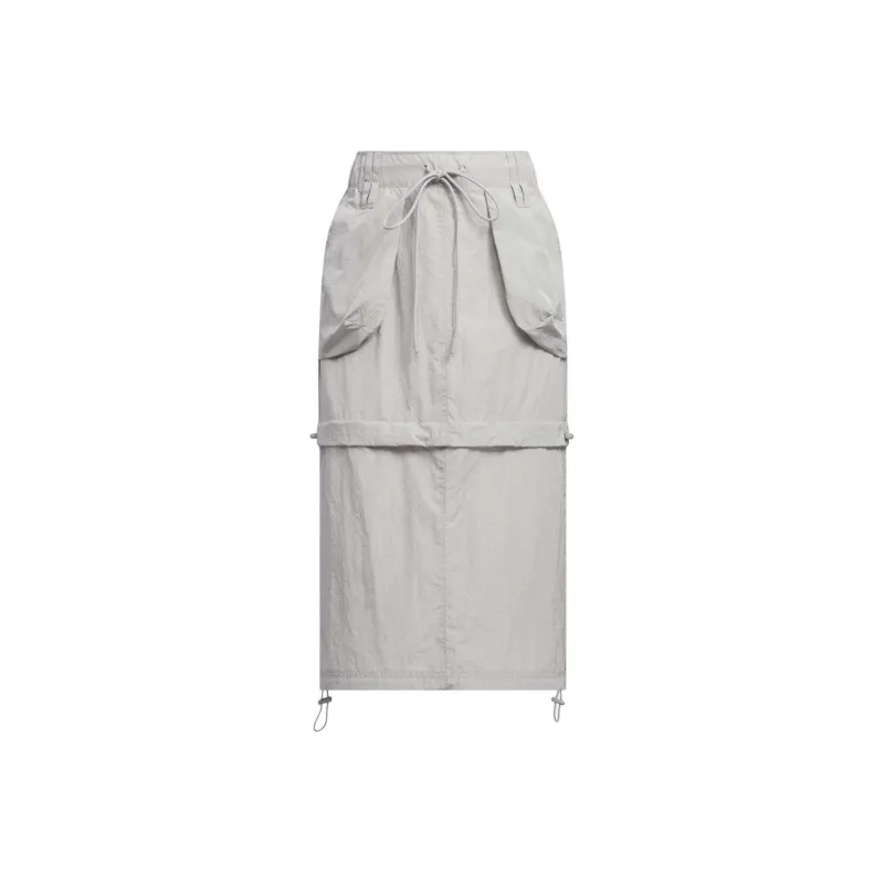 Adidas FUSTL SKIRT Casual Long Skirts Women's Light Gray-5