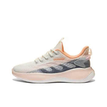 Warrior Cushioning, Slip Resistant, And Abrasion Resistant Low Top Casual Running Shoes Women's White Orange