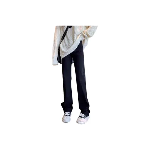 DanerWang Jeans Women's Black [Fleece Lined]