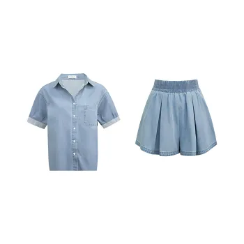 Little pull Two Piece Skirt Sets Women's