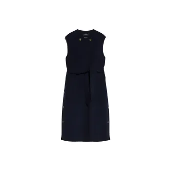 WEEKEND MaxMara FW24 Sleeveless Dress Women's Dark Blue