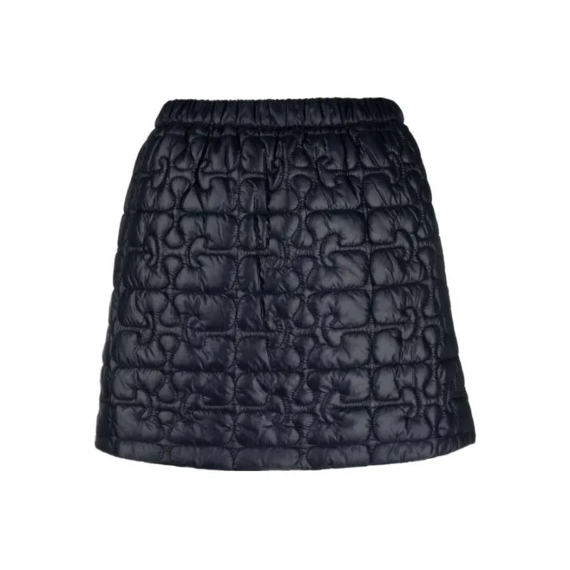 GANNI Quilted Recycled-nylon Miniskirt-0