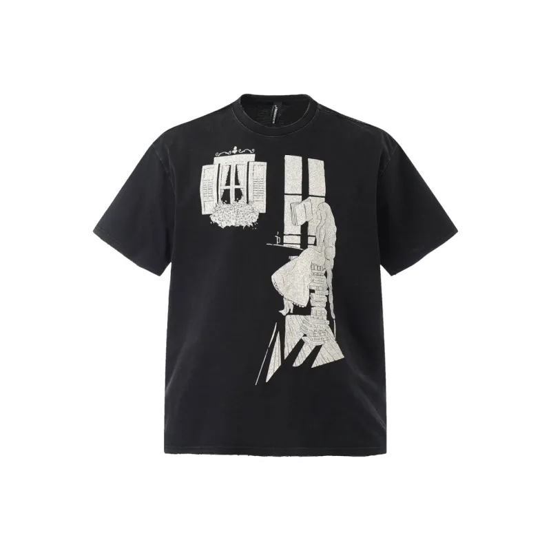 TH FABRICATE T Shirts Women's Black Couple's-0