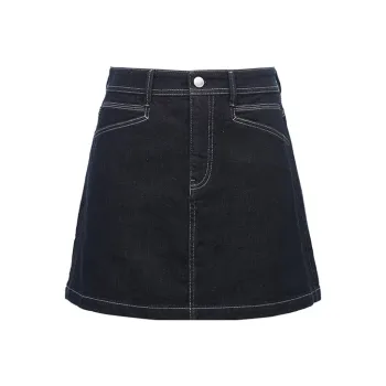 ONLY Denim Short Skirts Women's 1000 Washed Blue Denim 1000JEANS BLUE