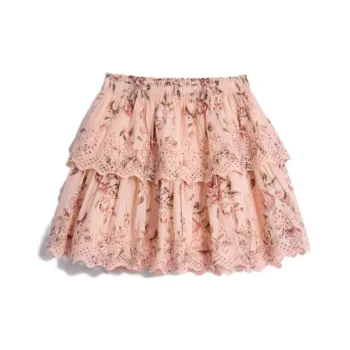 GAP X LoveShackFancy Floral Flippy Skirt Pink Multi Floral