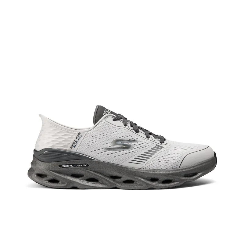 Skechers Cushioning, Slip Resistant, Abrasion Resistant, Rebound Low Top Running Shoes Men's Gray-1