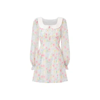 LEDIN Long Sleeved Dress Women's Green