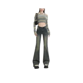 YINLEI Jeans Women's Nostalgic Blue