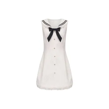 KEAB Sleeveless Dress Women's White
