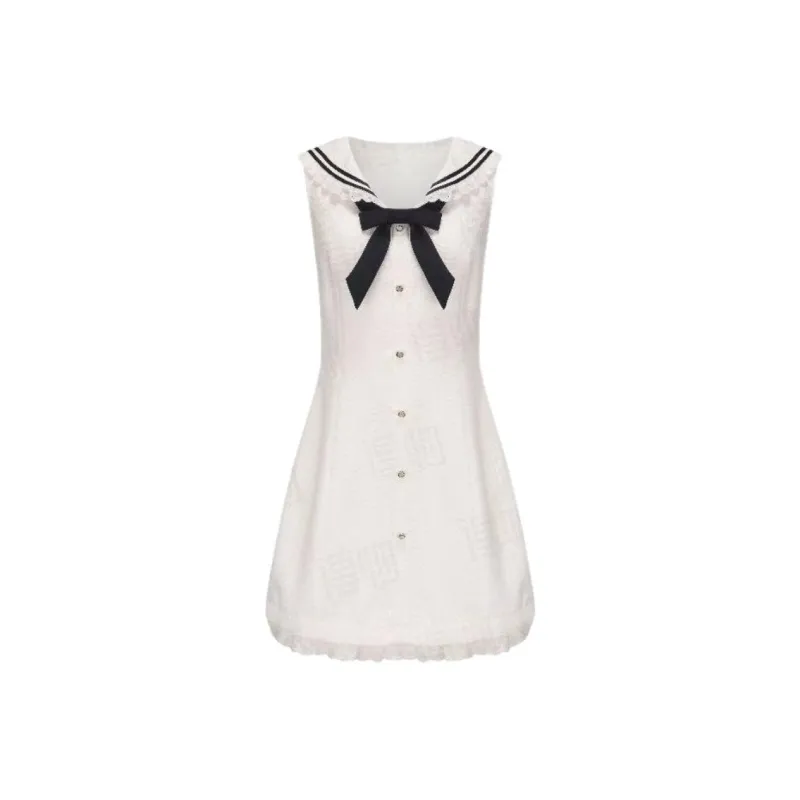 KEAB Sleeveless Dress Women's White-0