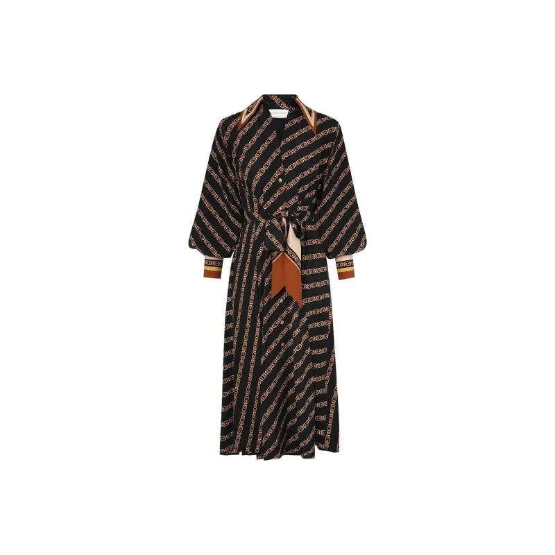 Zimmermann SS25 Long Sleeved Dresses Women's Black-0