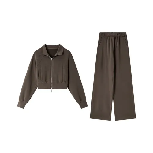 VIMLY Casual Suit Women's Dark Coffee