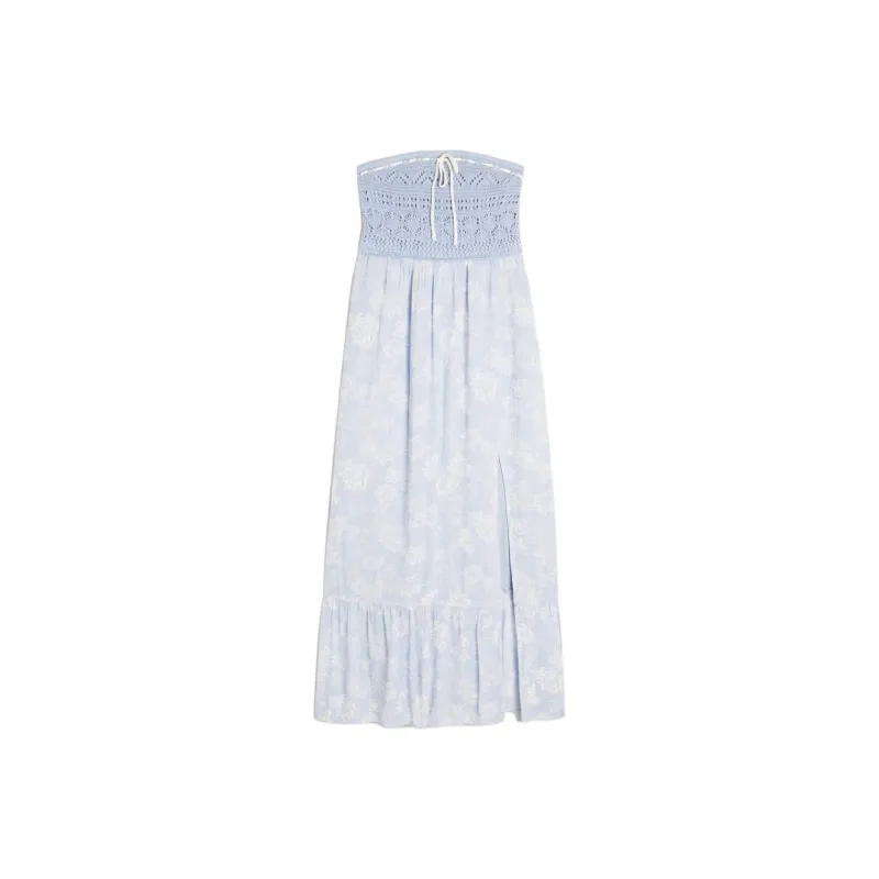 Hollister Sleeveless Dress Women's Gray Blue-0