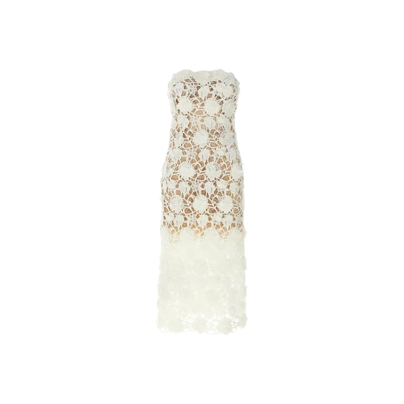 ERMANNO SCERVINO Macramé Lace Dress-0