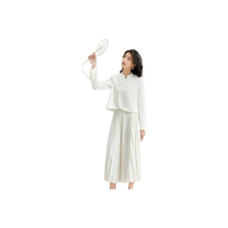 CARBAMMI Skirt Set Women's White-0