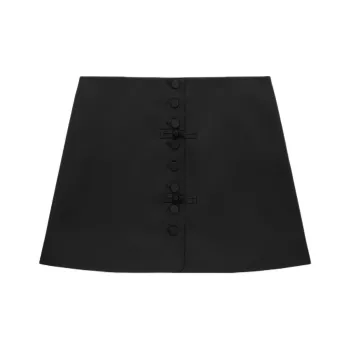 CLOT SS24 Casual Short Skirts Women's Black