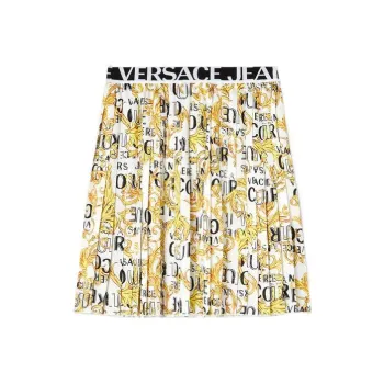 VERSACE JEANS COUTURE Baroque print Pleated Skirt